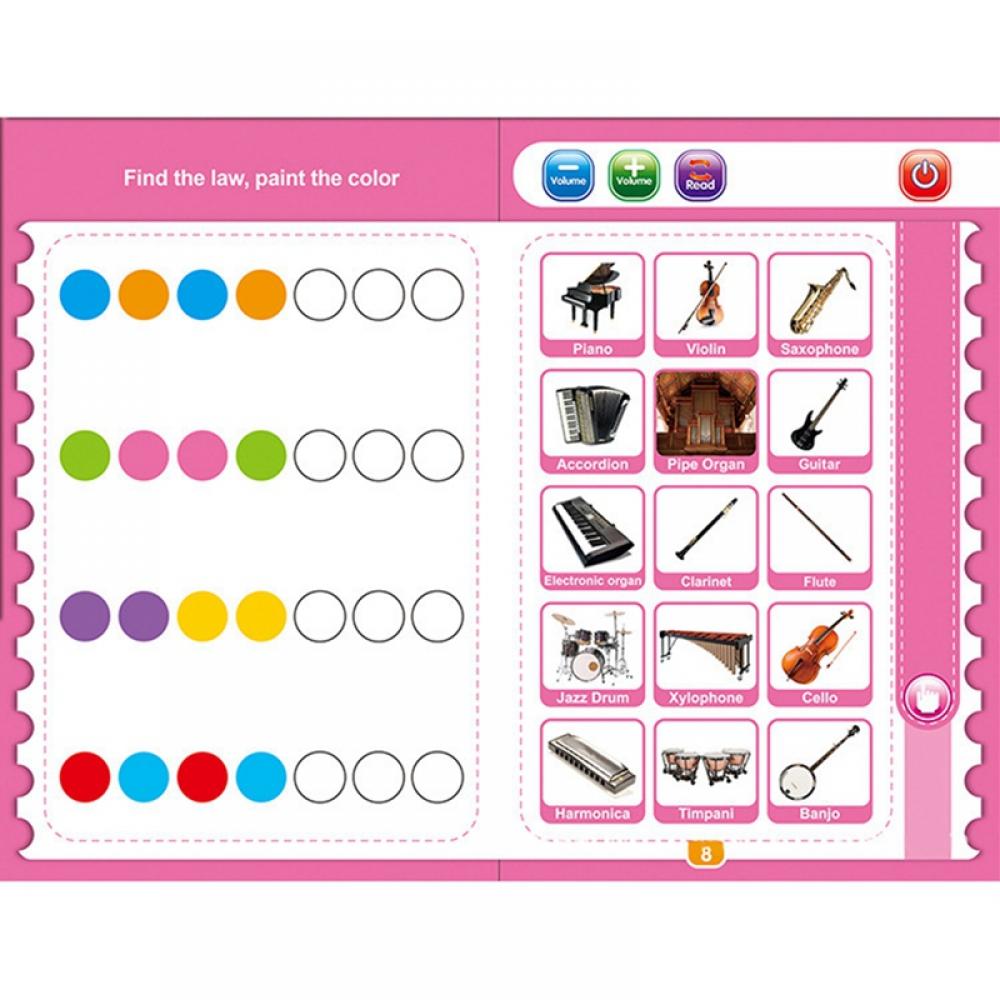 Sound Book for Children English Letters & Words Educational Toys C41791