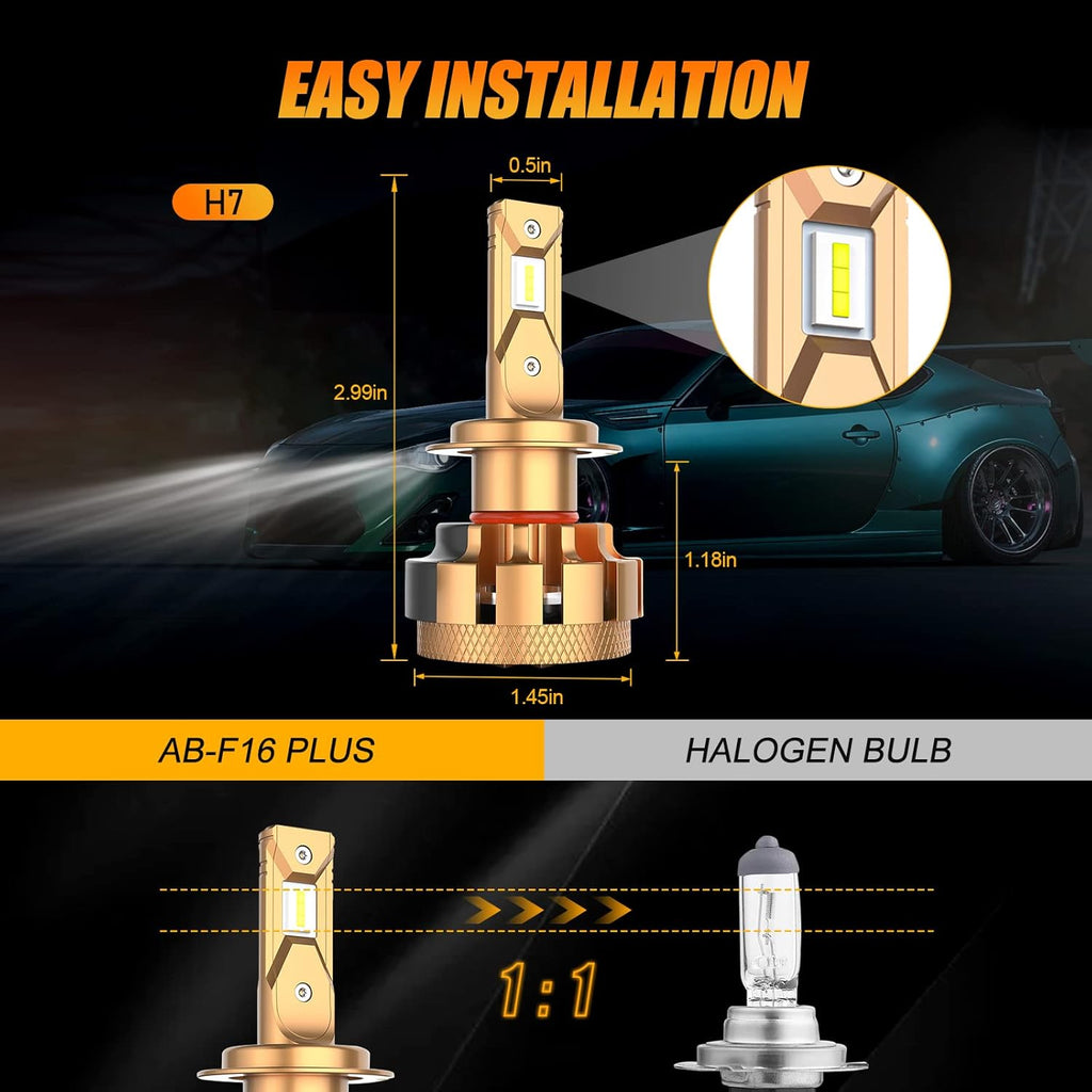 H7 LED Bulbs 7000lm 6000K Cool White Pack of 2 G6419