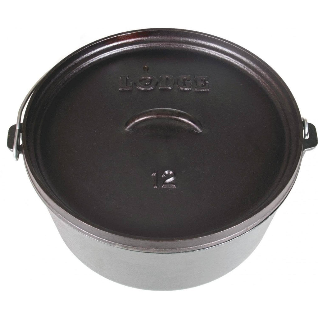 Black 8 qt Cast Iron Dutch Oven O334