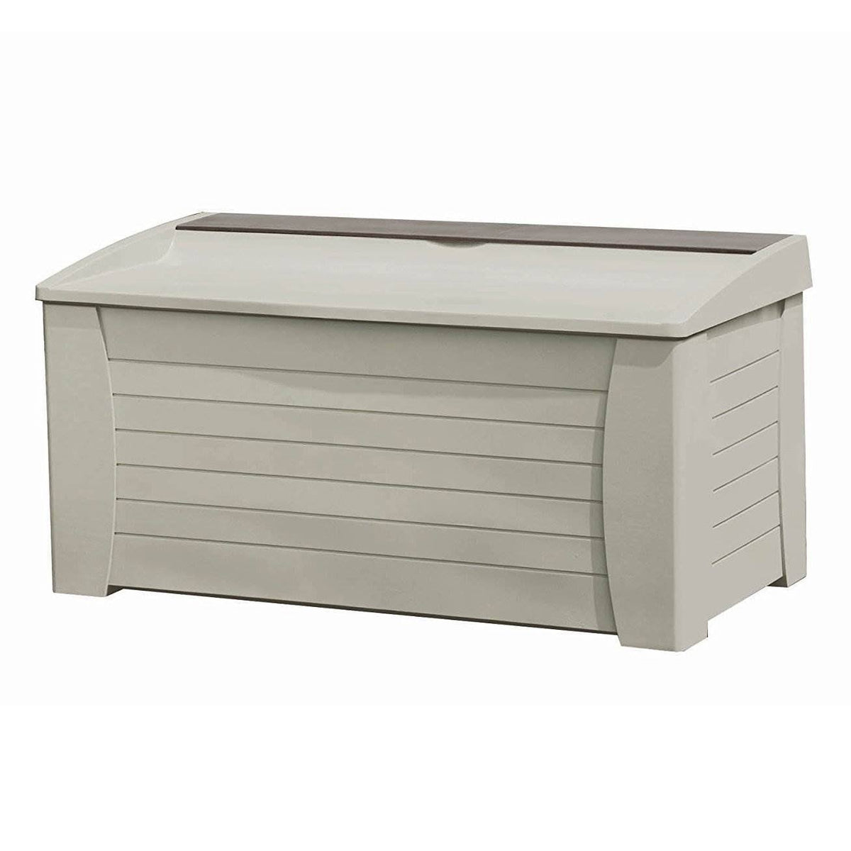 Taupe 127 gal Deck Box with Seat R4768