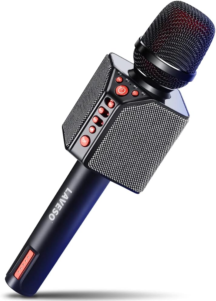 Wireless Bluetooth Karaoke Microphone, 3-in-1 Portable Handheld Mic Speaker, 8h Sing O94336
