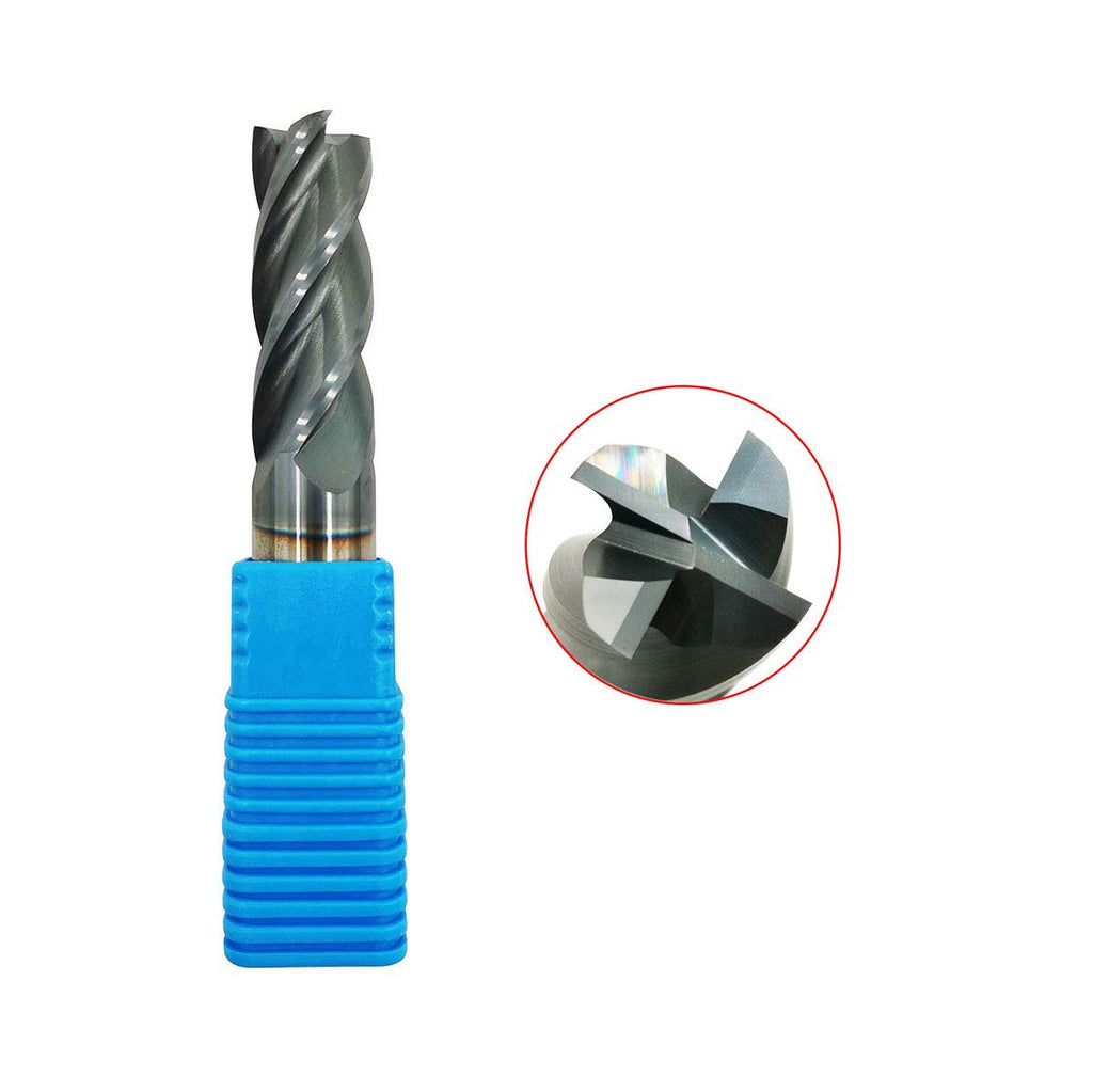 1/8 Carbide Square End Mill, 4 Flute, AlTiN Coating Y490034