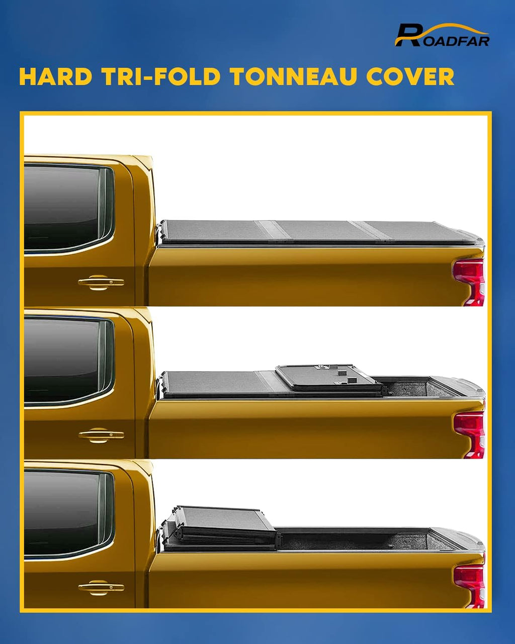 Hard Tri-Fold Truck Bed Tonneau Cover D670