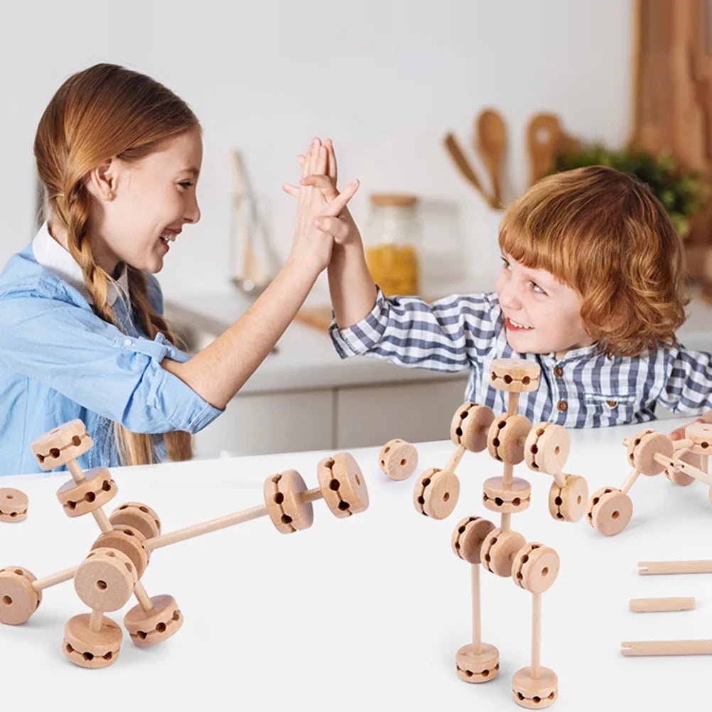 Wooden Building Blocks Toys 1 Set E417