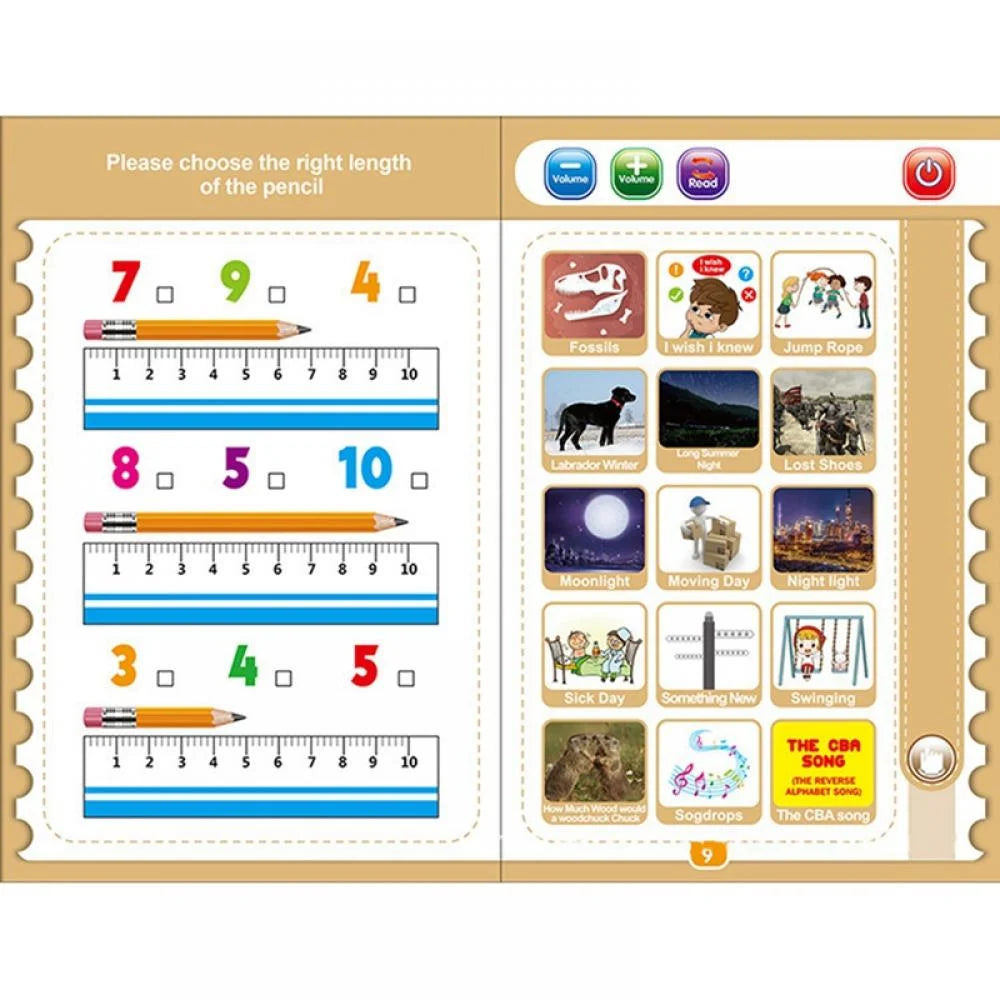 Sound Book for Children English Letters & Words Educational Toys C41791