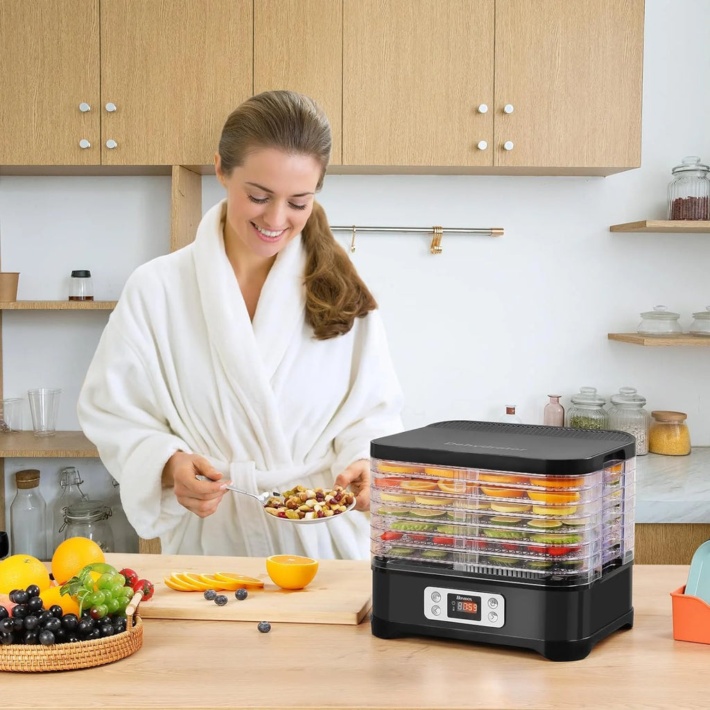 400W 8 Trays Food Dehydrator with Digital Timer and Temperature Control Y71829