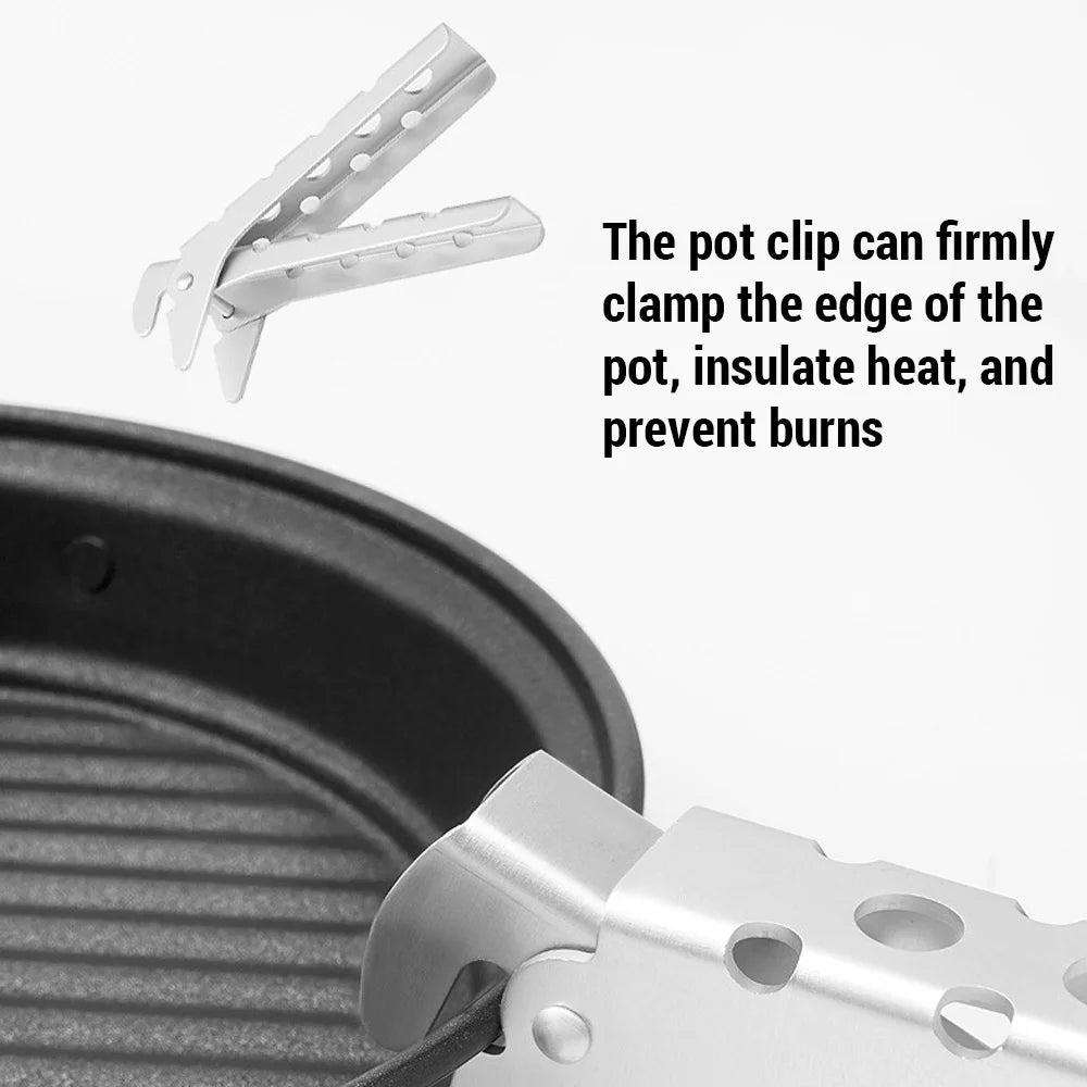 Lightweight Portable Camping Cookware Set with Pots, Pans, and Kettle O1125