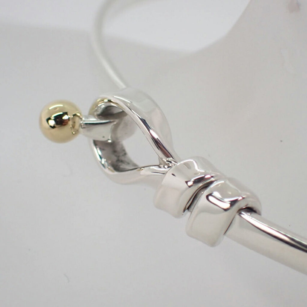 Tiffany 925 750 combination hook & eye bangle Z717