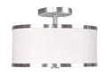 Brushed Nickel 2 Light Ceiling Mount Q61201