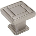 25 Pack Satin Nickel Square Cabinet Hardware Knob E301570