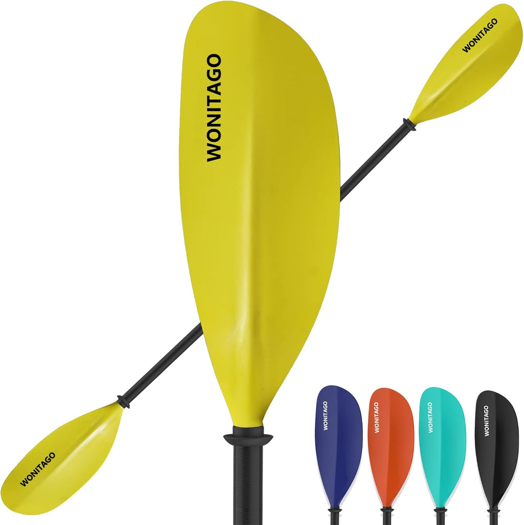 Fiberglass Kayak Paddle with Nylon Blades, 3 Piece, Pack of 2 Q956