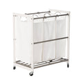 White 3 Bag Laundry Cart U789268