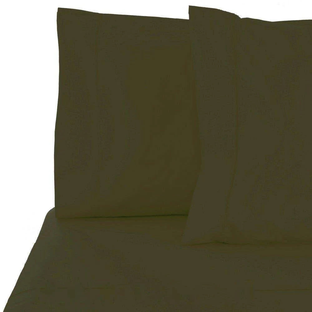 6-Piece Set Deep Pocket Bed Sheets Light Olive California King L460