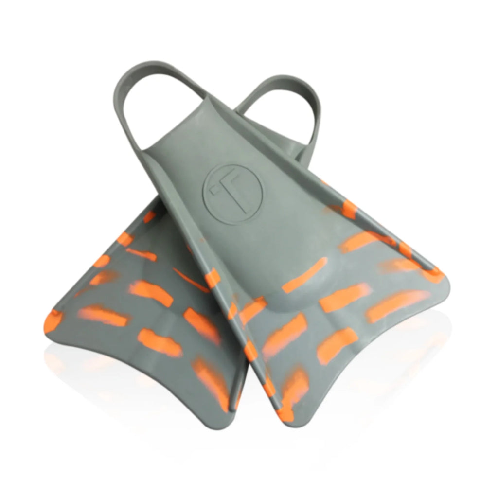 Swimfins Grey/Orange stripes XS W85087
