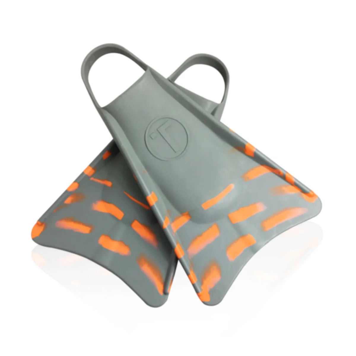 Swimfins Grey/Orange stripes XS W85087