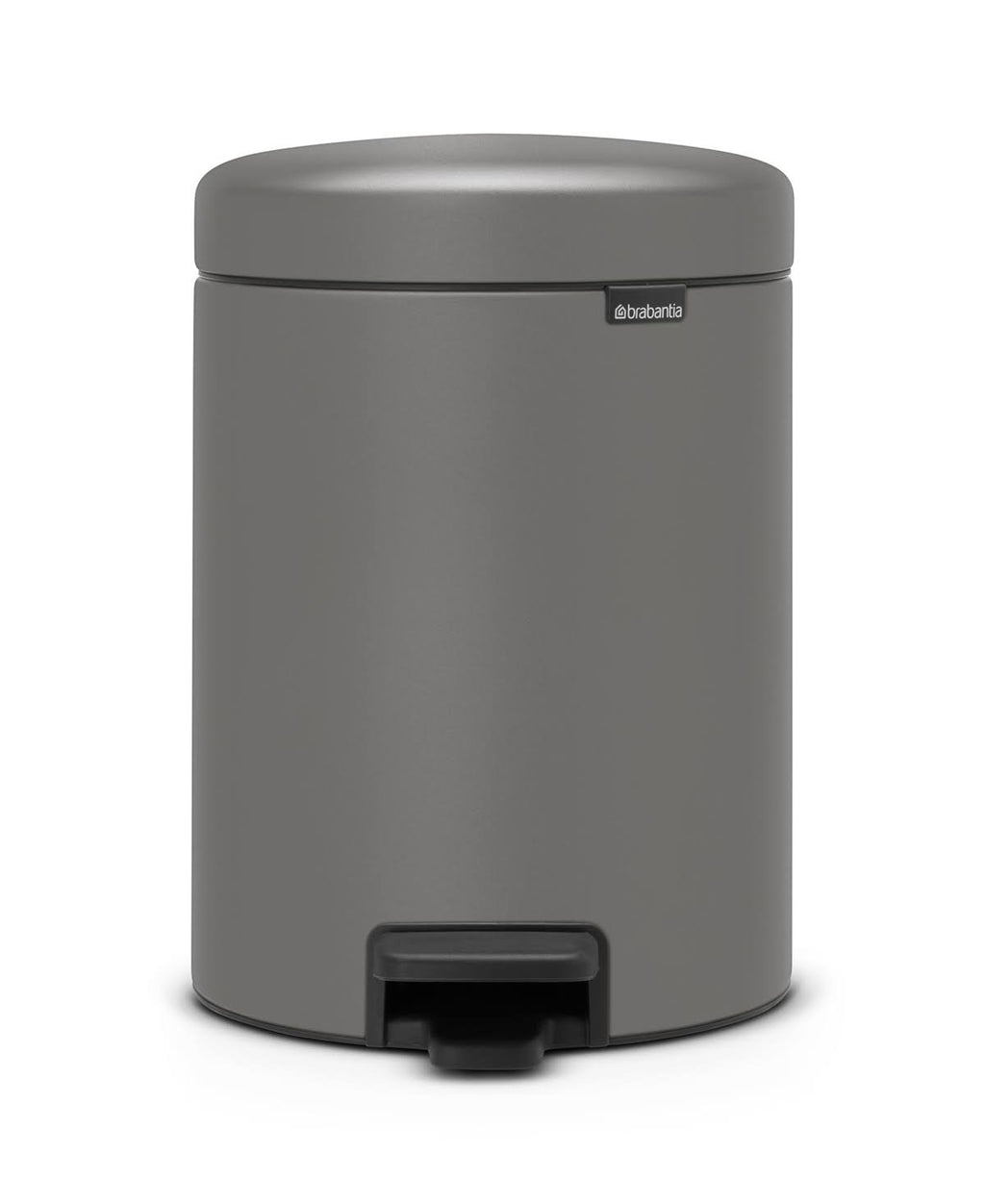 Mineral Concrete Gray Step Trash Can I281941