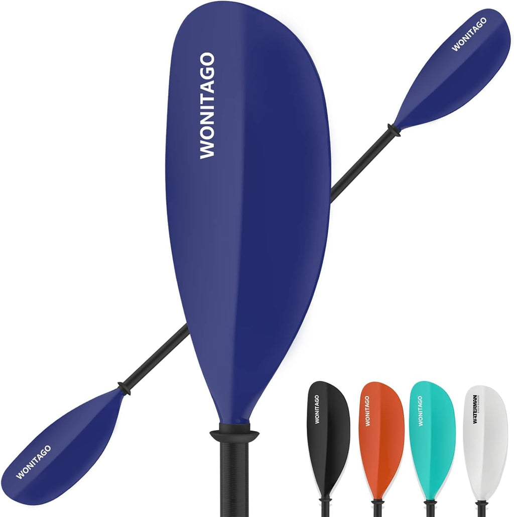 Fiberglass Kayak Paddle with Nylon Blades, 3 Piece, Pack of 2 Q956