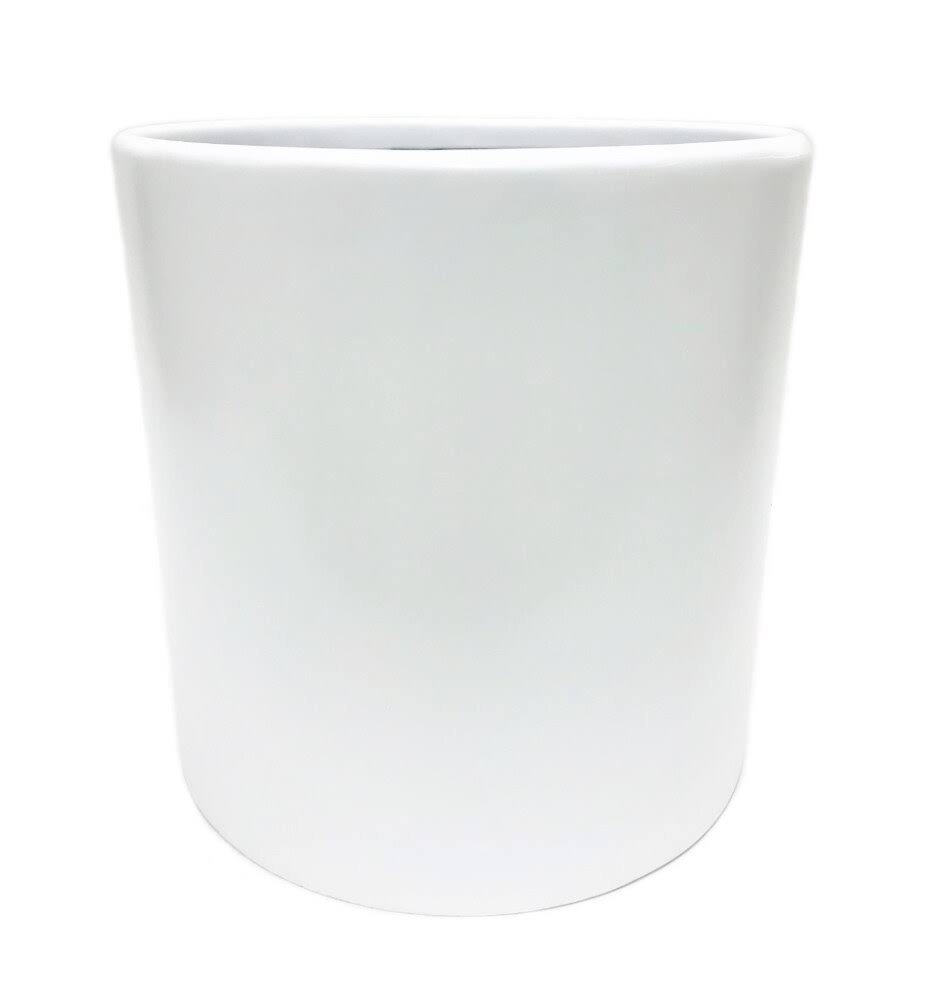 White Fiberglass Planter M428