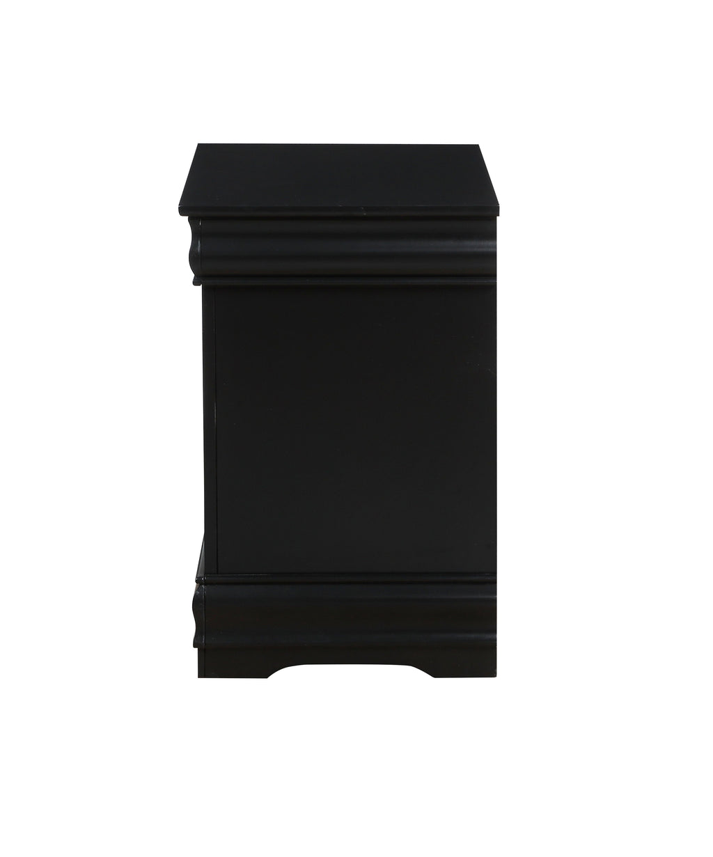 Vintage Wood Nightstand with Drawers F588