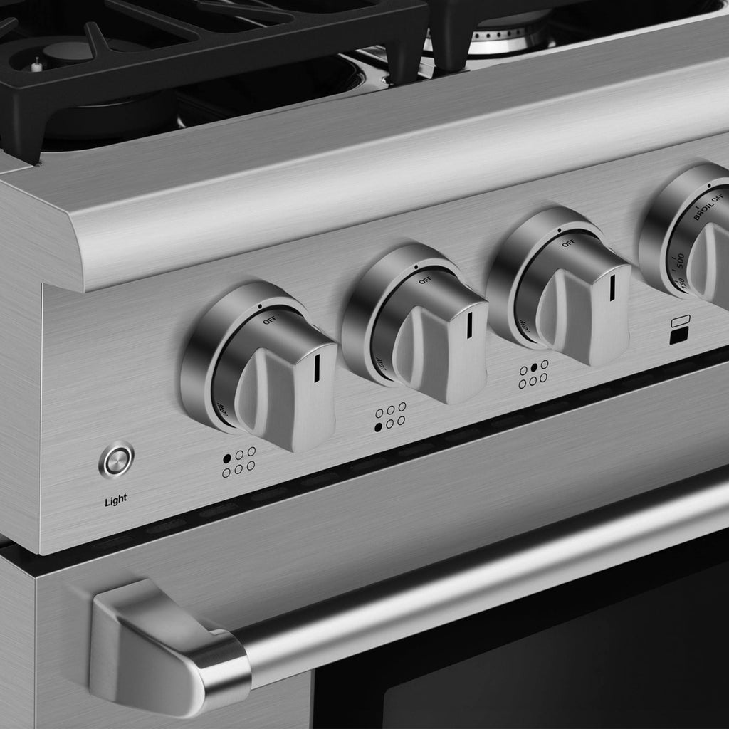 36 in. Recessed Gas Stove Cooktop with 5 Sealed Burners in Stainless Steel H9207