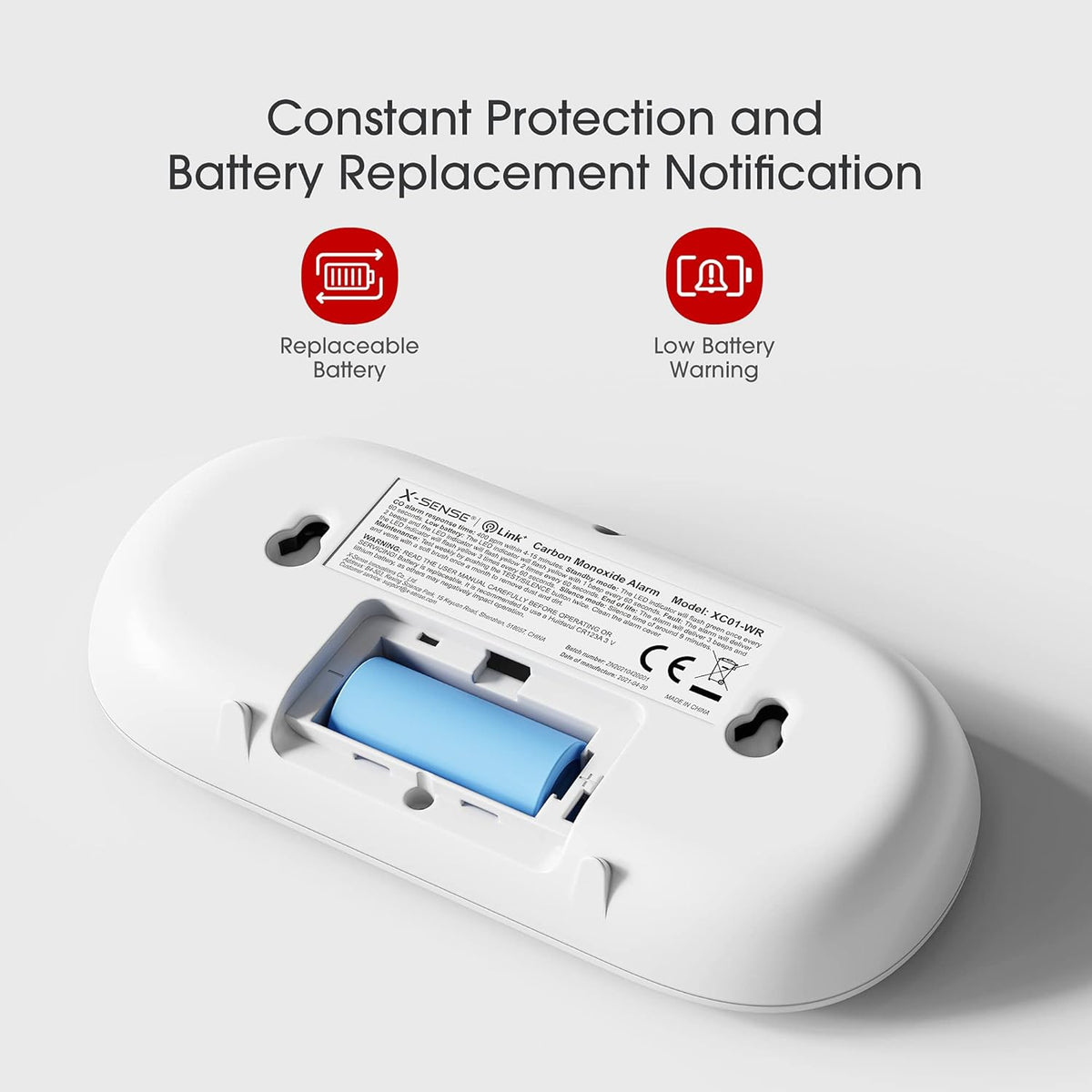 Wireless Interconnected Carbon Monoxide Detector, Pack of 2 P72060