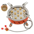 12 Core Windproof Backpacking Stove with Piezo Ignition R9078