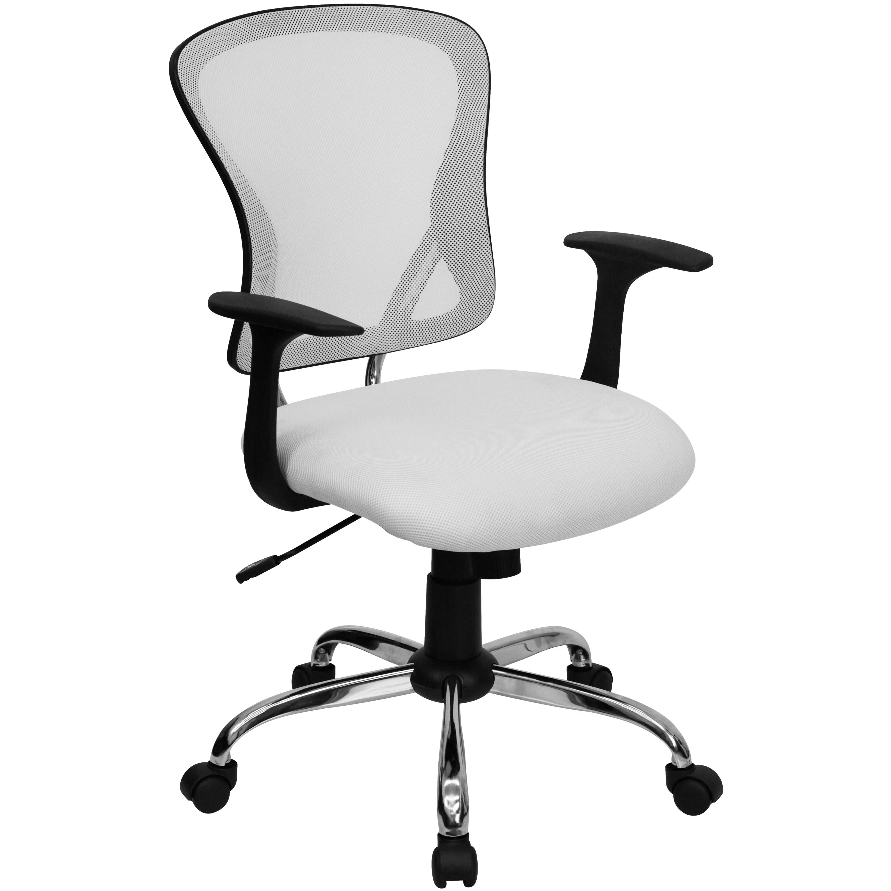 White Mesh Office Chair P383
