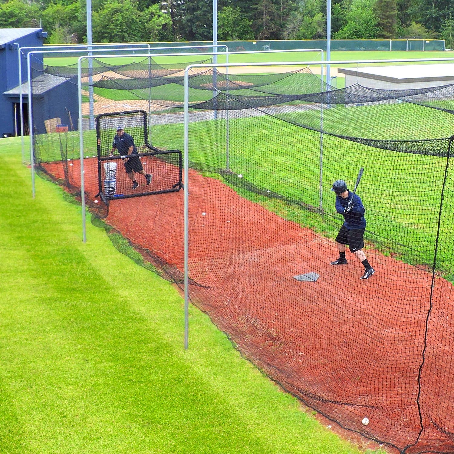 #60 Twisted Knotted Black Polyethylene Batting Cage Nets J949444