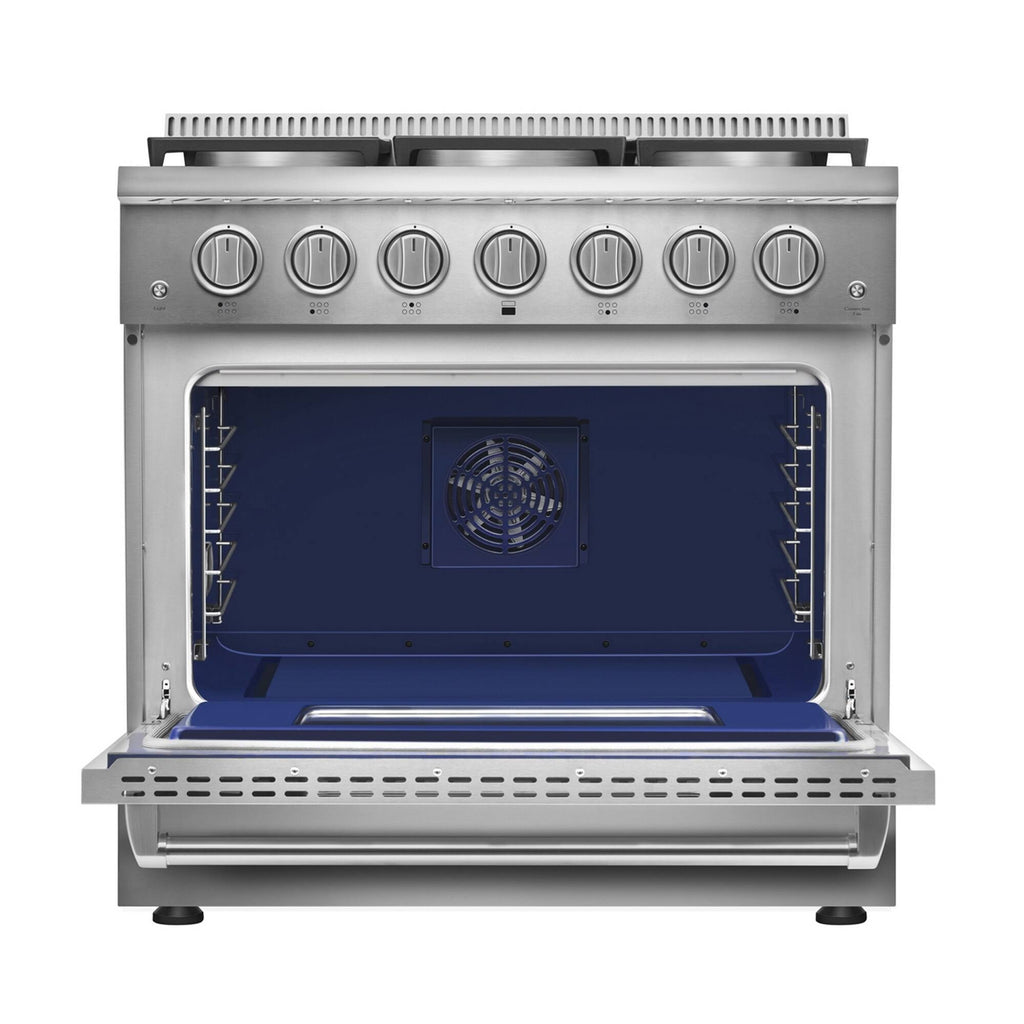 36 in. Recessed Gas Stove Cooktop with 5 Sealed Burners in Stainless Steel H9207