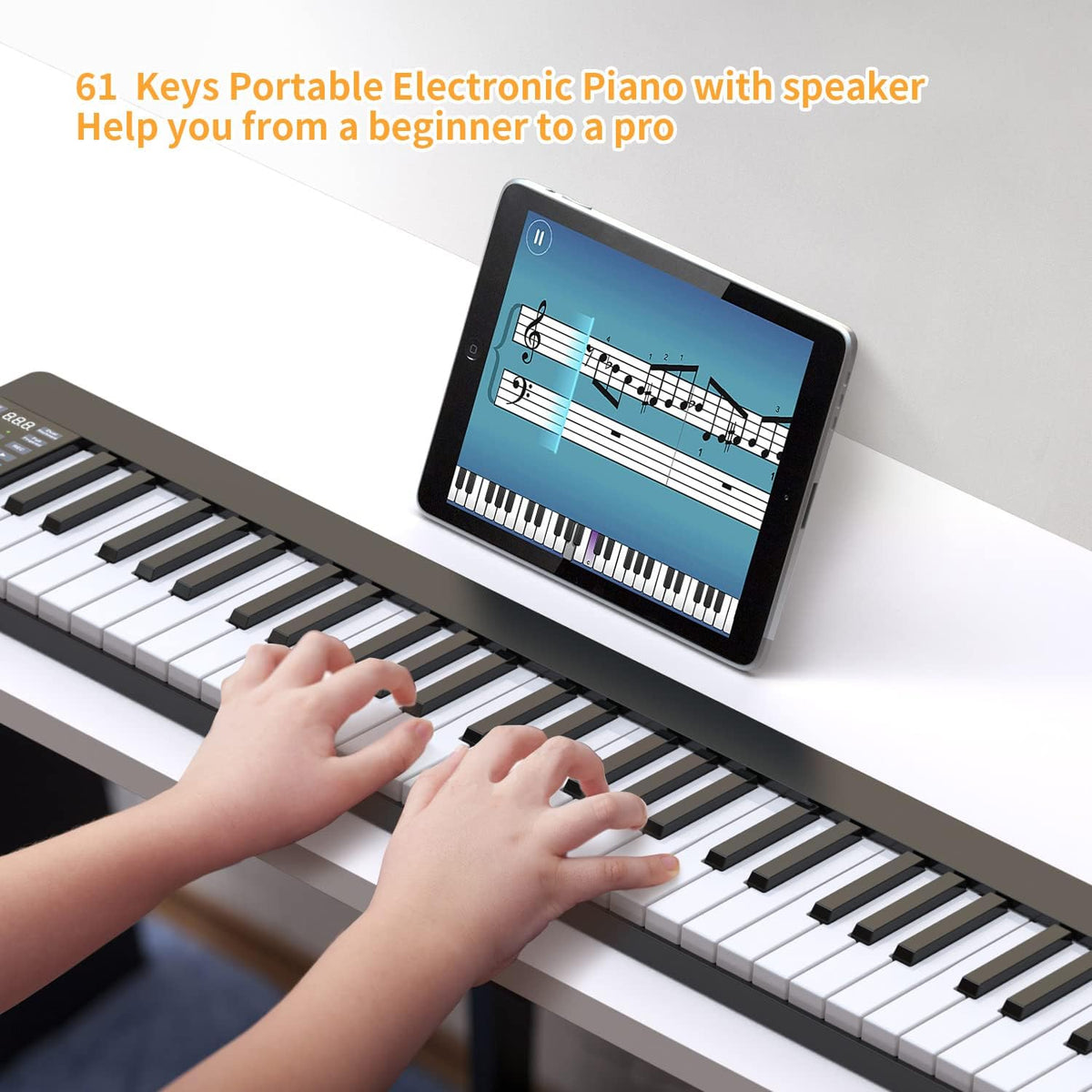 61 Keys Portable Electric Piano with MIDI Function L29493