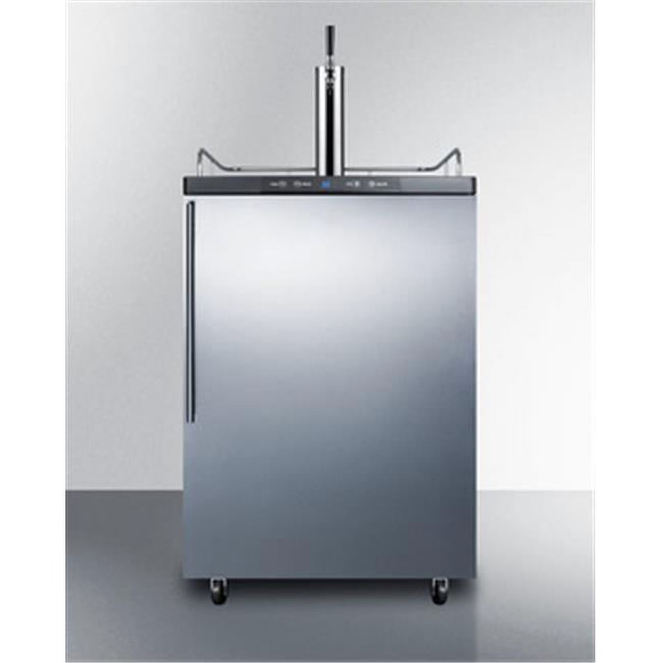 Freestanding Commercial Beer Dispenser, Stainless Steel V352512