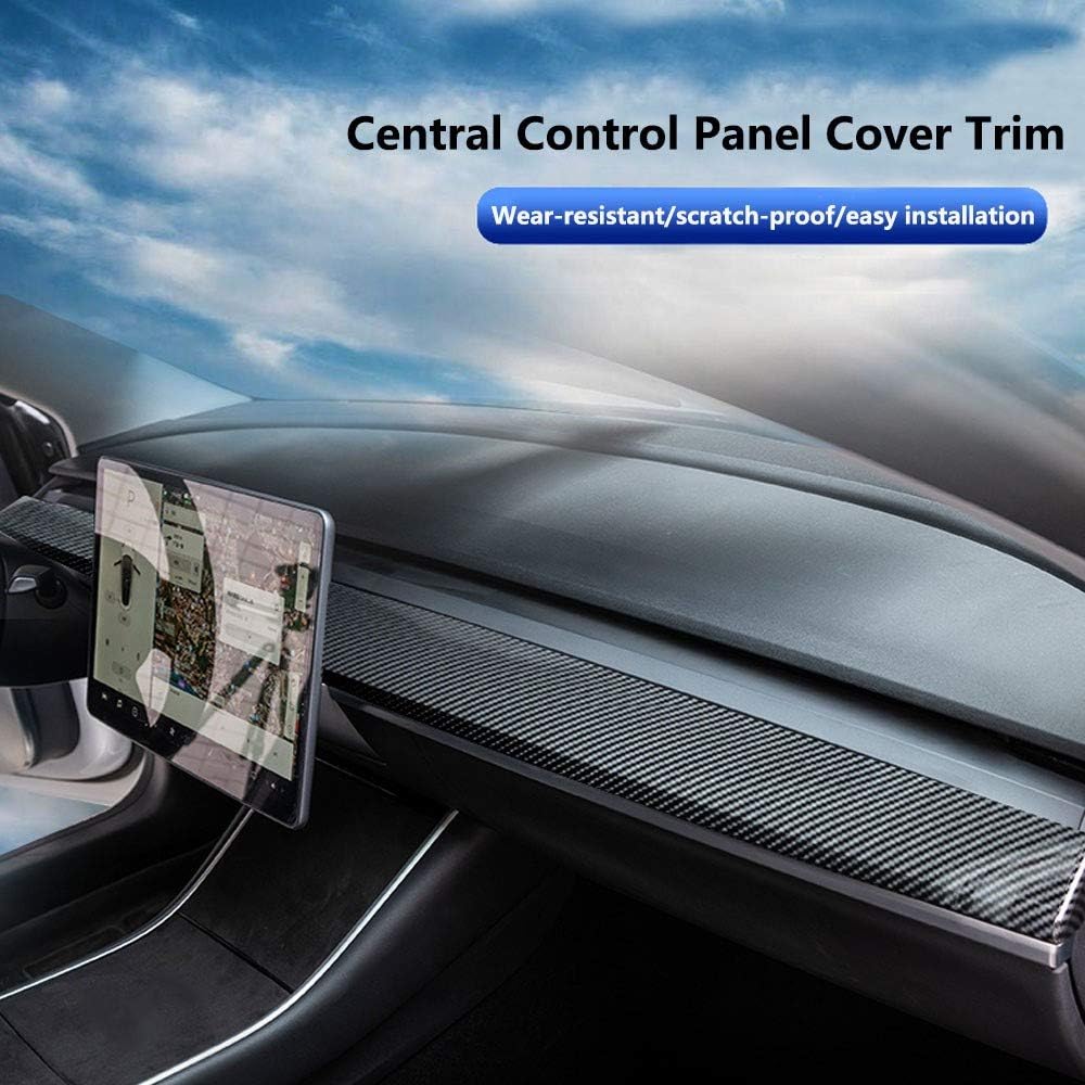 2Pcs Carbon Fiber Look Dashboard Panel Trim for Tesla Model 3 Model Y Q4387