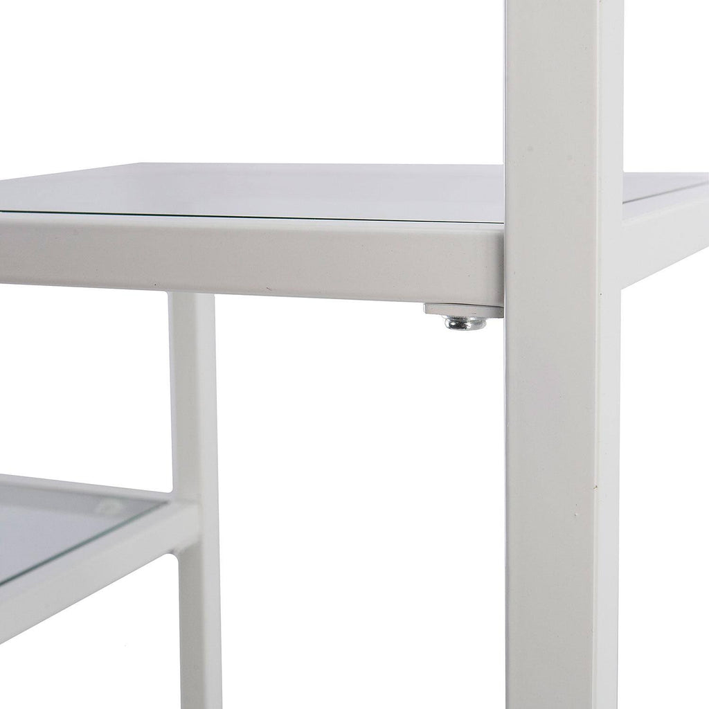 White Asymmetrical Bookcase Q948547