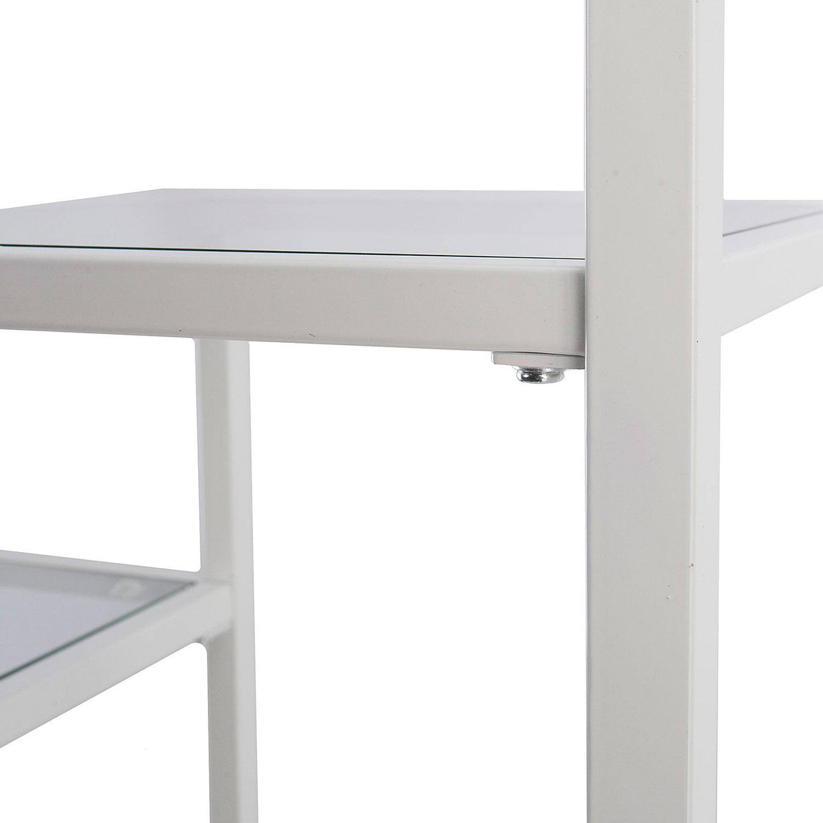 White Asymmetrical Bookcase Q948547