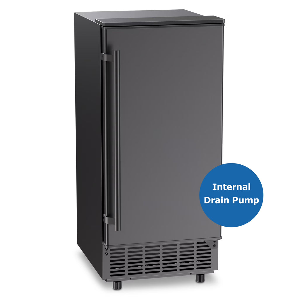 80lb Daily Undercounter Commercial Ice Maker, Black D351