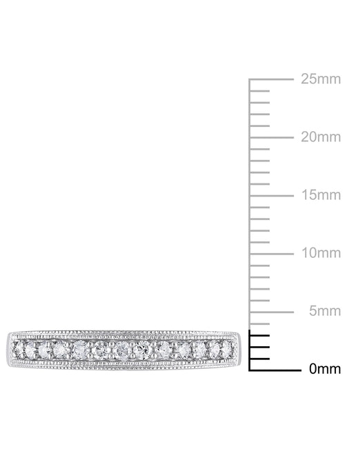 10kt White Gold Diamond Wedding Band W94600