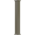 6x22 x 8 Endura-Aluminum Column, Square Shaft, Non-Tapered, Fluted, Clay Finish with Capital H143500