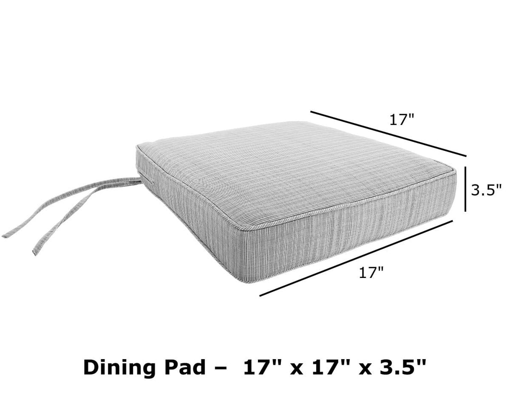 Outdoor Dining Seat Cushion Square Set of 2 Cardinal Red 17" x 17" J919691