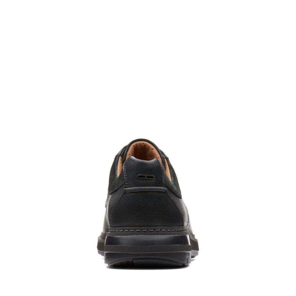 Black Leather Un Ramble Lo Shoes P712
