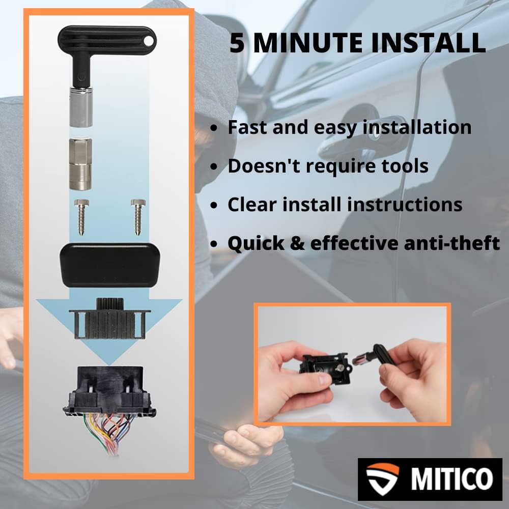 Metal OBD2 Port Lock Cap Anti-Theft Device I96128