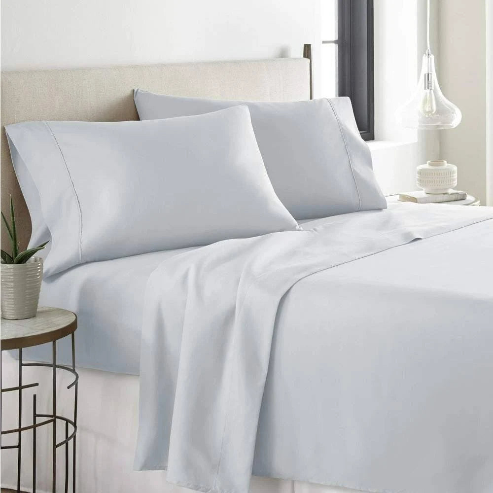 6-Piece Set Deep Pocket Bed Sheets Light Olive California King L460