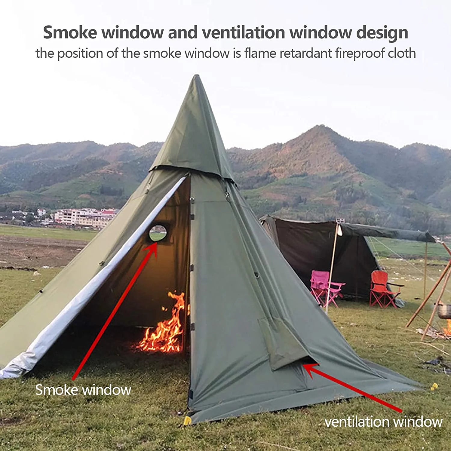 Waterproof 4 Season 2 Doors Tent G3736