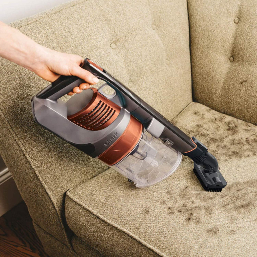 Orange Cordless Stick Vacuum Cleaner with Crevice Tool & Duster Brush M8304