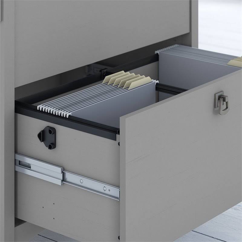 Corner Desk with Cabinet and 5 Shelf Bookcase T858165