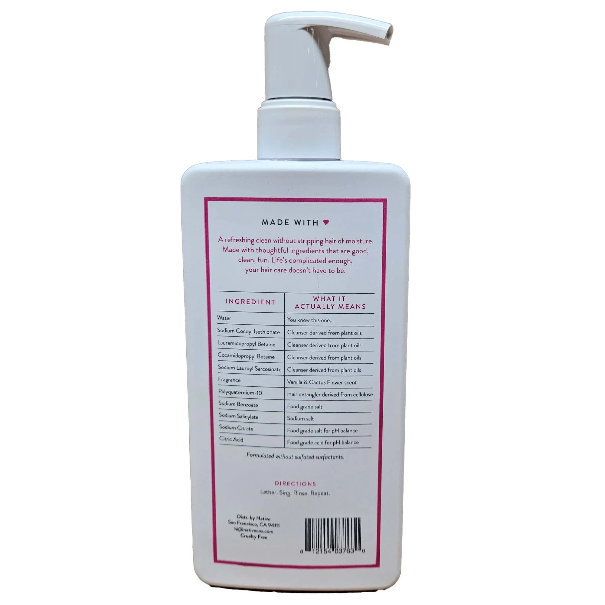 Vanilla & Cactus Flower Hair Care K328726