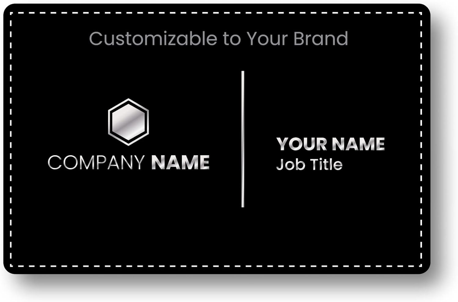 Metal Card 3 (Carbon Platinum) Electronic Business Card NFC Card Pack of 2 V2405
