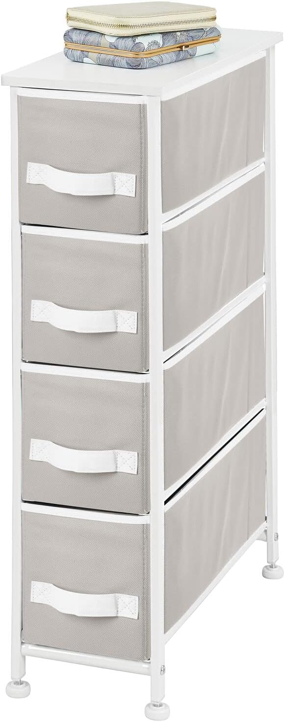 4 Drawer Tall Storage Tower Organizer Nightstand T667