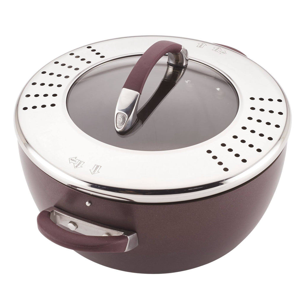 5.5-Quart Covered Straining Casserole M543