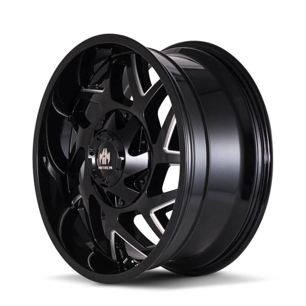 Black Milled 20x9 8x180 18mm Wheel K1498