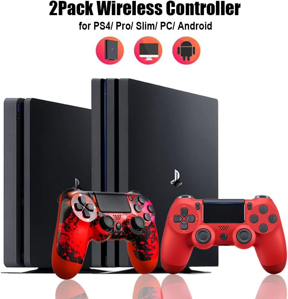 2 Pack Wireless Controller for PS4 P490357